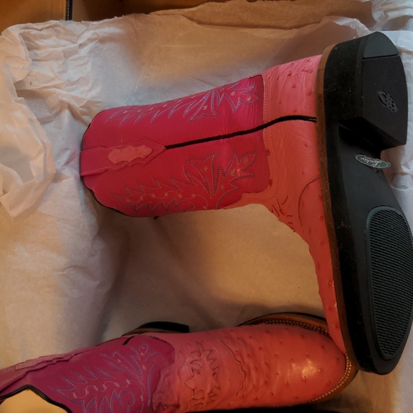 Lucchese Pink Cowboy boots women's size 6 B - Picture 7 of 16